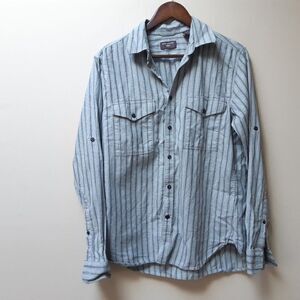 🌻Dockers classic grey pinstripe shirt